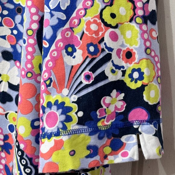 NEW T by Talbots UPF 50 Sz 3X Womens Pique Knit Tunic 3/4 Sleeve Multi Daisy - Picture 4 of 9